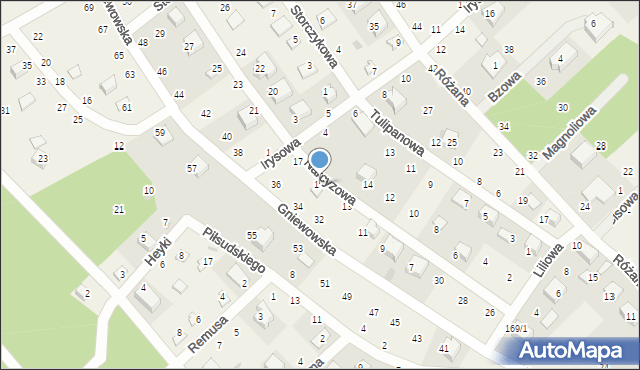 Zbychowo, Narcyzowa, 15, mapa Zbychowo