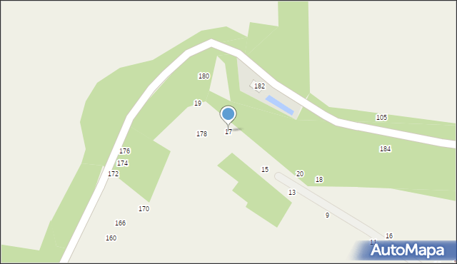 Zelków, Nad Skałą, 17, mapa Zelków