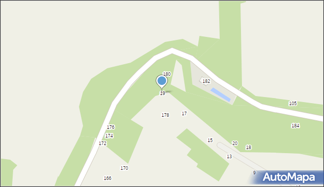 Zelków, Nad Skałą, 19, mapa Zelków