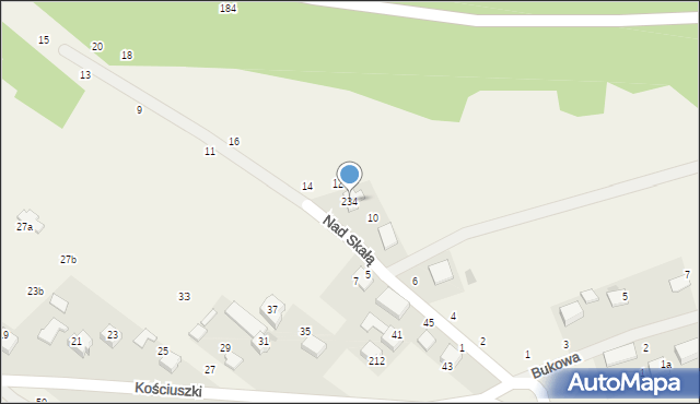 Zelków, Nad Skałą, 234, mapa Zelków