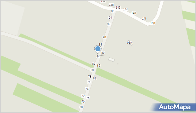 Zgierz, Nadrzeczna, 84, mapa Zgierz