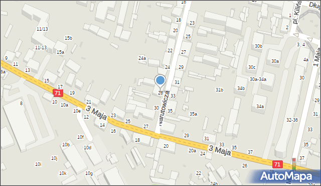 Zgierz, Narutowicza Gabriela, 28, mapa Zgierz