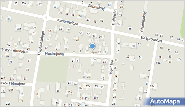 Zgierz, Nastrojowa, 13, mapa Zgierz