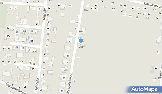 Zgierz, Nastrojowa, 28b, mapa Zgierz