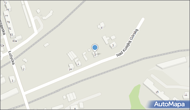 Zgorzelec, Nad Kolejką Górską, 2, mapa Zgorzelec