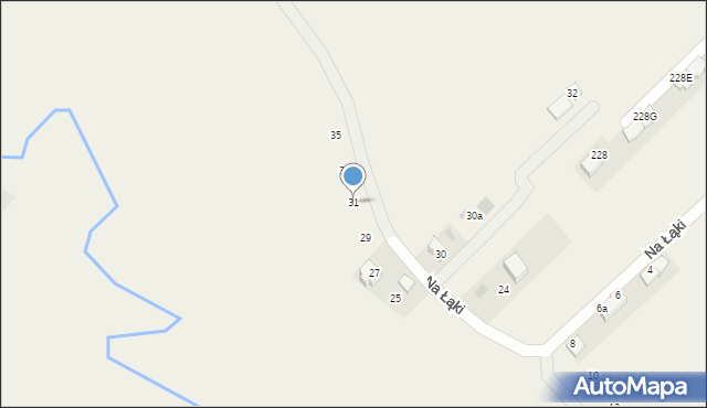 Zielonki, Na Łąki, 31, mapa Zielonki