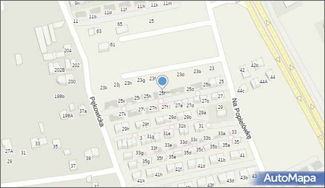 Zielonki, Na Popielówkę, 25f, mapa Zielonki