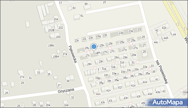 Zielonki, Na Popielówkę, 27j, mapa Zielonki