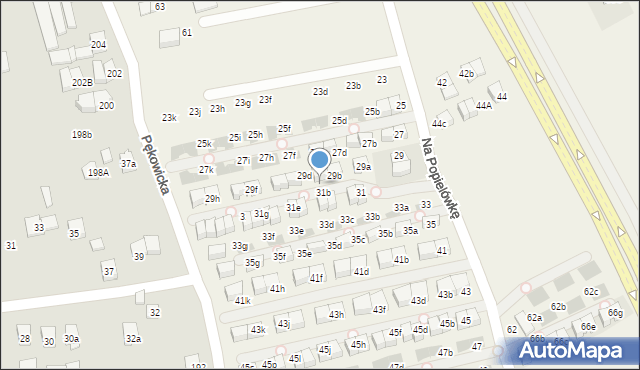 Zielonki, Na Popielówkę, 29c, mapa Zielonki