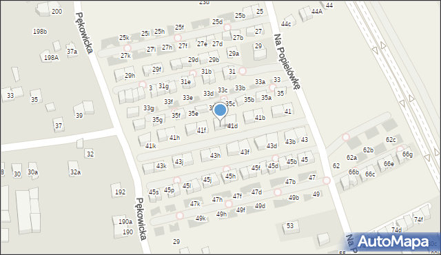 Zielonki, Na Popielówkę, 41e, mapa Zielonki