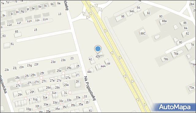 Zielonki, Na Popielówkę, 42b, mapa Zielonki