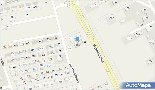 Zielonki, Na Popielówkę, 44A, mapa Zielonki
