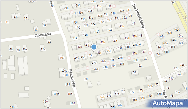 Zielonki, Na Popielówkę, 45k, mapa Zielonki