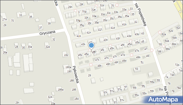 Zielonki, Na Popielówkę, 45m, mapa Zielonki