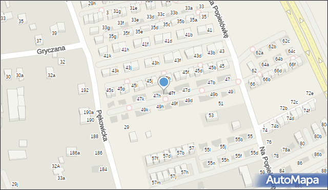 Zielonki, Na Popielówkę, 47g, mapa Zielonki