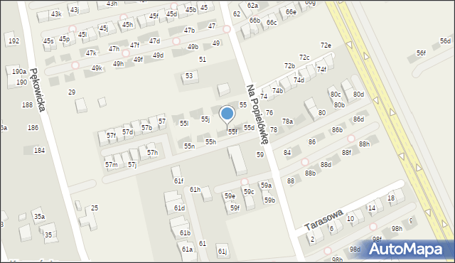 Zielonki, Na Popielówkę, 55f, mapa Zielonki