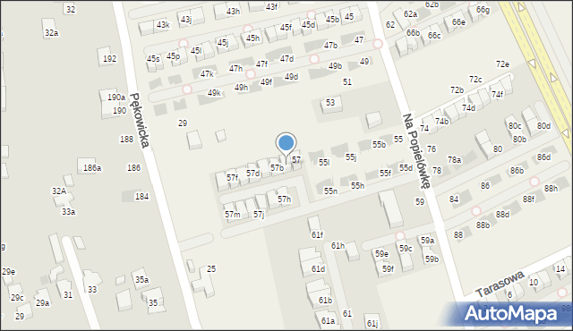 Zielonki, Na Popielówkę, 57a, mapa Zielonki