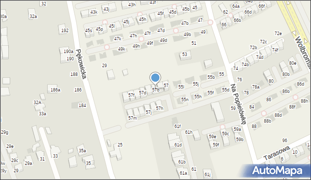 Zielonki, Na Popielówkę, 57b, mapa Zielonki