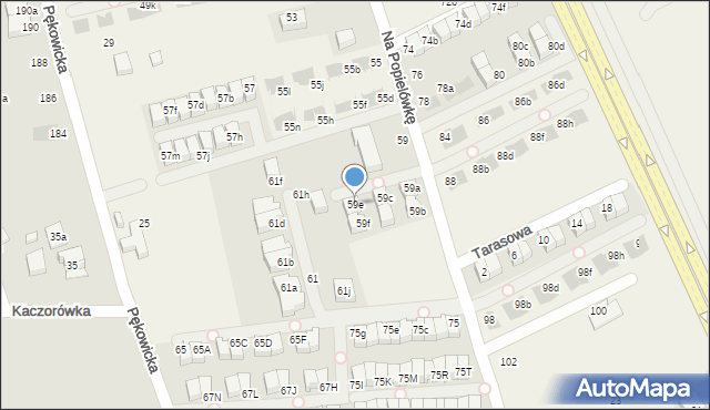 Zielonki, Na Popielówkę, 59e, mapa Zielonki