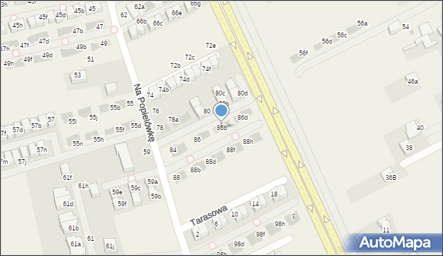 Zielonki, Na Popielówkę, 86b, mapa Zielonki