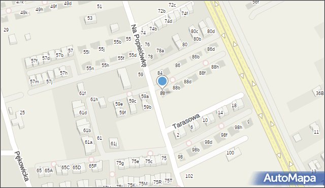 Zielonki, Na Popielówkę, 88, mapa Zielonki