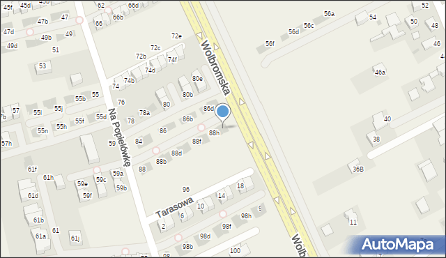 Zielonki, Na Popielówkę, 88i, mapa Zielonki