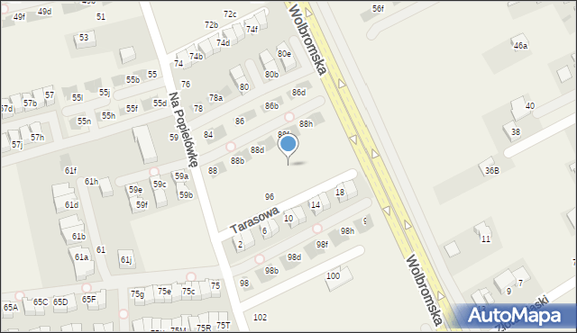 Zielonki, Na Popielówkę, 92, mapa Zielonki