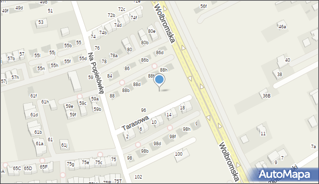 Zielonki, Na Popielówkę, 92a, mapa Zielonki