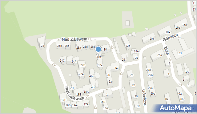 Złotoryja, Nad Zalewem, 32b, mapa Złotoryja