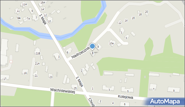 Zwierzyniec, Nadrzeczna, 6, mapa Zwierzyniec