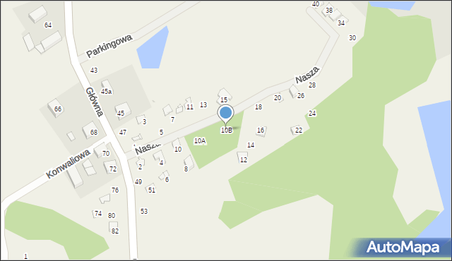 Zwola, Nasza, 10B, mapa Zwola