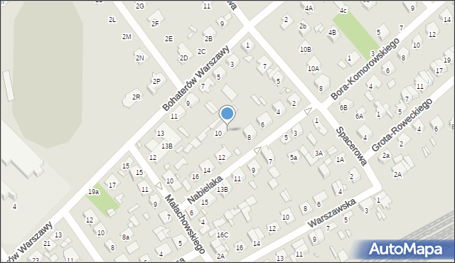 Żyrardów, Nabielaka Ludwika, 10a, mapa Żyrardów