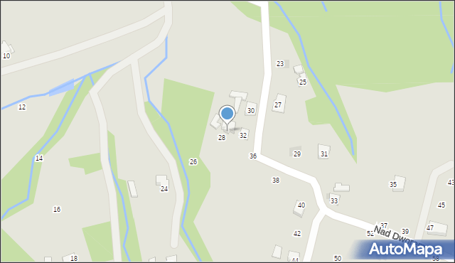 Żywiec, Nad Dworem, 34, mapa Żywiec