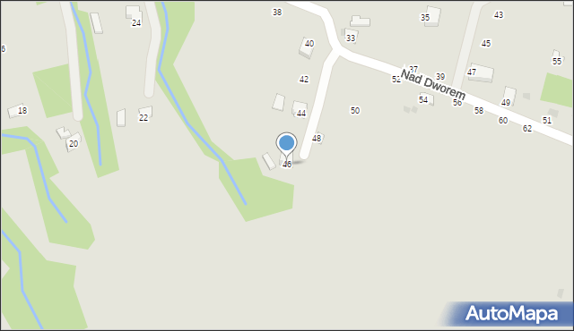 Żywiec, Nad Dworem, 46, mapa Żywiec