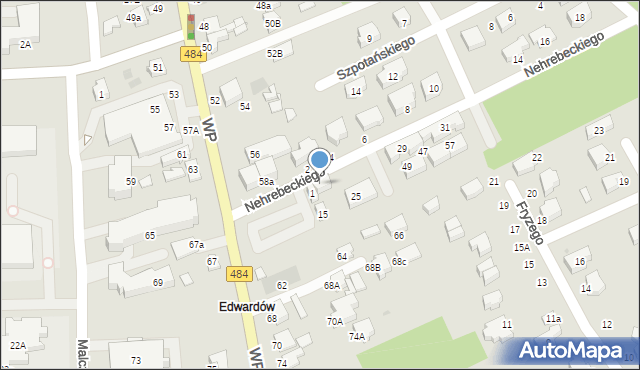 Bełchatów, Nehrebeckiego Lucjana, 3, mapa Bełchatów