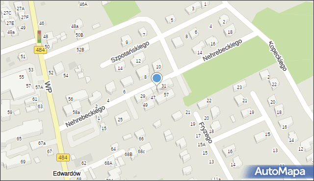 Bełchatów, Nehrebeckiego Lucjana, 37, mapa Bełchatów