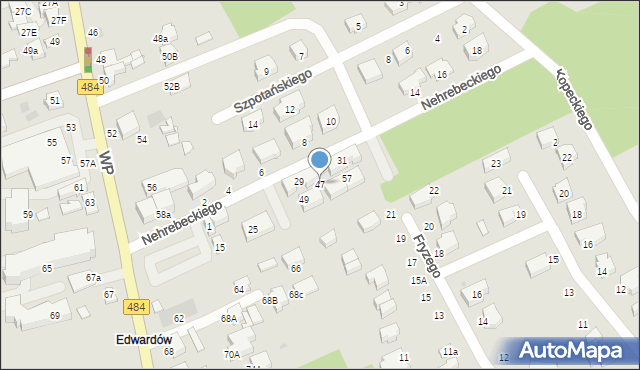 Bełchatów, Nehrebeckiego Lucjana, 47, mapa Bełchatów