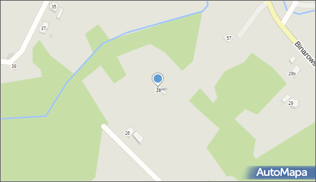 Biecz, Nęckówka, 28, mapa Biecz