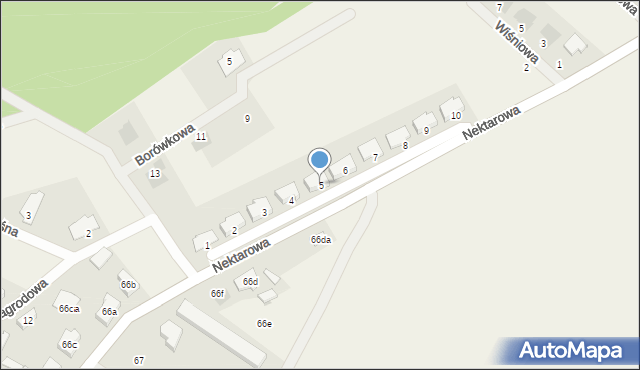 Dąbcze, Nektarowa, 5, mapa Dąbcze