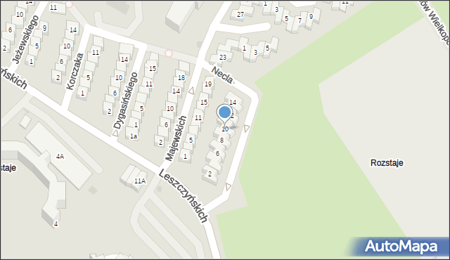 Gdańsk, Necla Augustyna, 10, mapa Gdańska