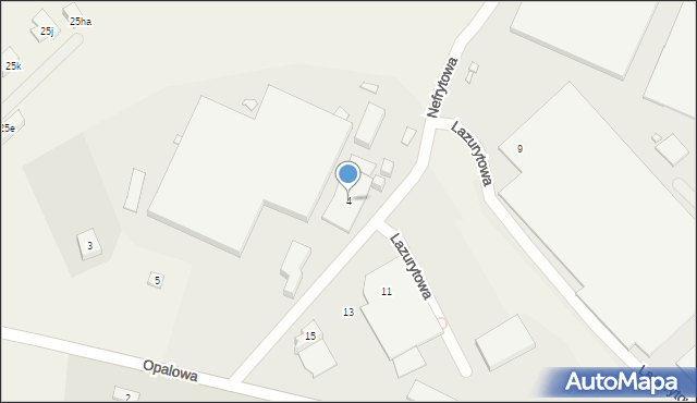 Gronowo Górne, Nefrytowa, 4, mapa Gronowo Górne