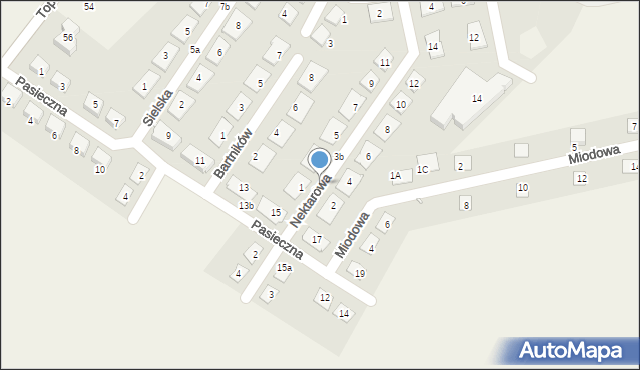 Kaźmierz, Nektarowa, 3a, mapa Kaźmierz