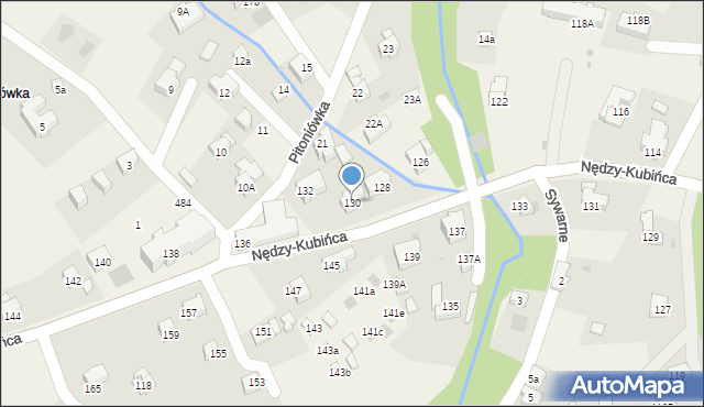 Kościelisko, Nędzy-Kubińca, 130, mapa Kościelisko