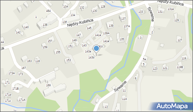 Kościelisko, Nędzy-Kubińca, 143c, mapa Kościelisko