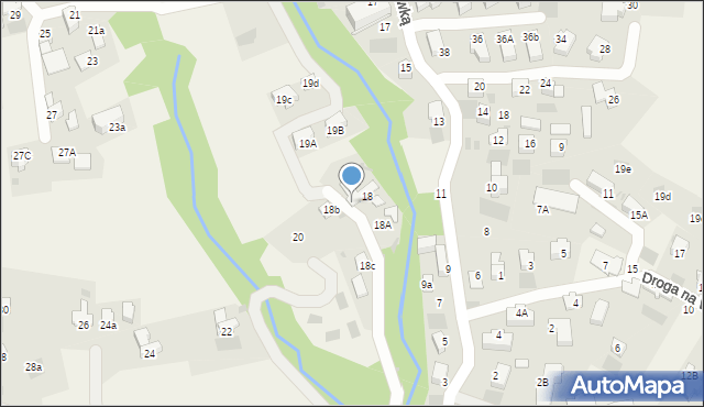 Kościelisko, Nędzy-Kubińca, 18D, mapa Kościelisko