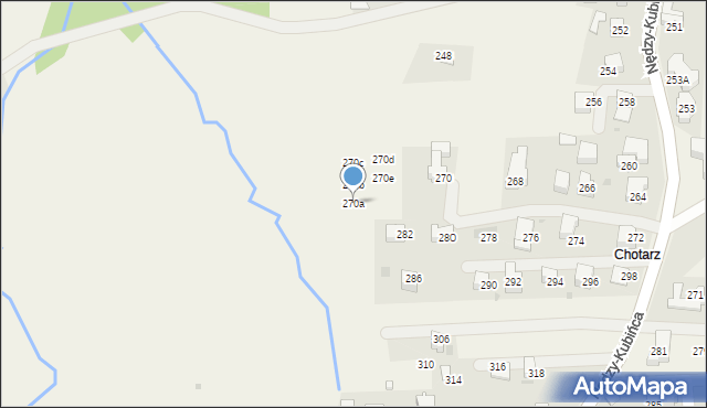 Kościelisko, Nędzy-Kubińca, 270a, mapa Kościelisko