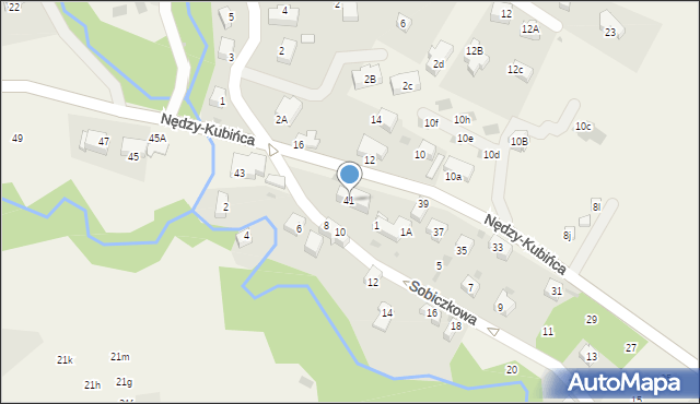 Kościelisko, Nędzy-Kubińca, 41, mapa Kościelisko