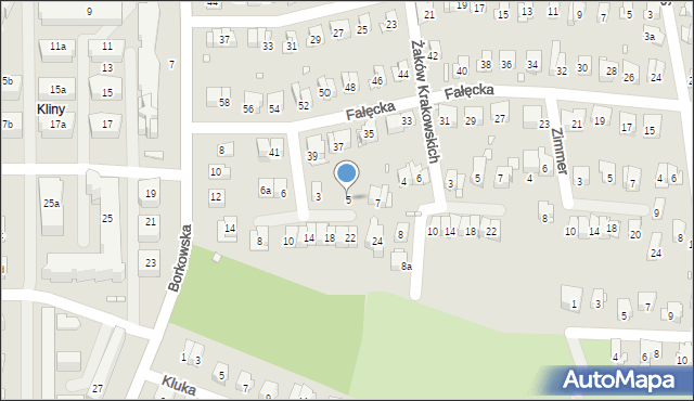 Kraków, Nenko Julii, 5, mapa Krakowa