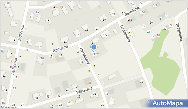 Łochowo, Nektarowa, 3, mapa Łochowo