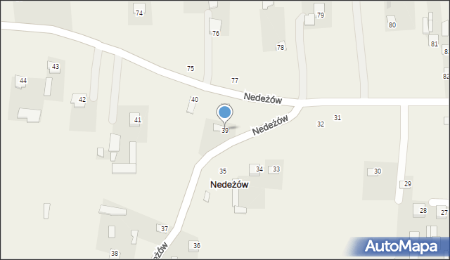 Nedeżów, Nedeżów, 39, mapa Nedeżów